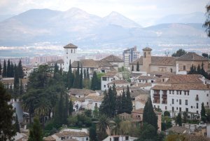 View of Granada from the Alcazaba