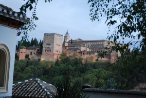 View of the Alhambra from the Albayzin neighborhood