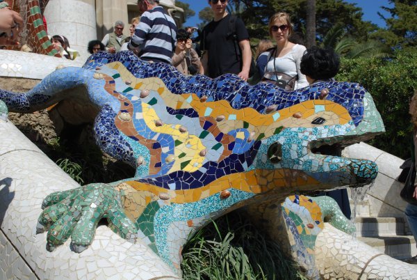 The famous Lizard at Parc Guell 
