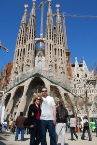 Jennifer and Mike at Sagrada Familia 