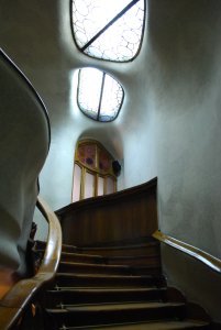 Another staircase inside Interior of Casa Batllo 