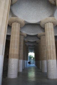 Hall of 100 Columns at Parc Guell 