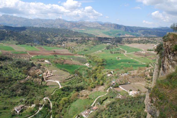 View of the countryside from Ronda