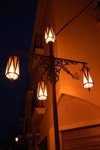 Light post in Ronda