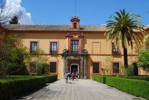 A building at the Alcazar in Sevilla