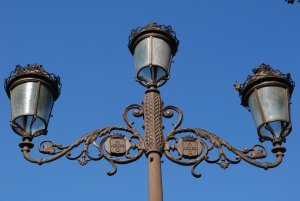 Light post in Sevilla