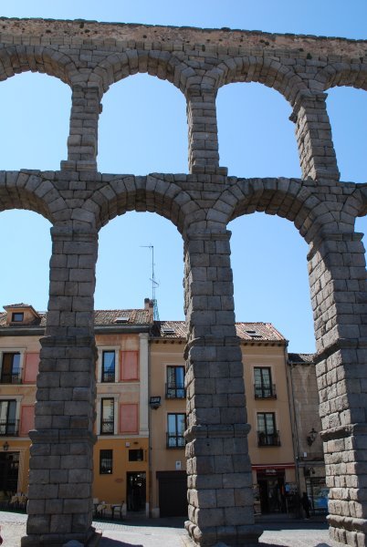 Roman aqueduct in Segovia
