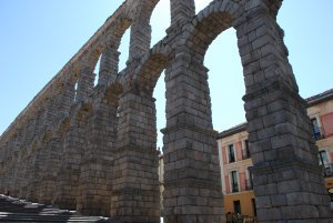 Roman aqueduct in Segovia