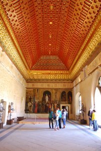 Interior of Segovia's Alcazar 