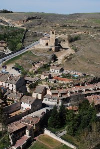 View from the interior of Segovia's Alcazar 