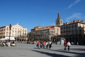Plaza Mayor in Segovia