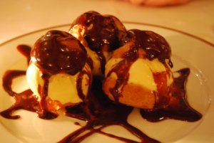 Profiteroles from Bouchon