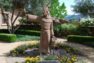 Statue of St. Francis at St. Francis Winery