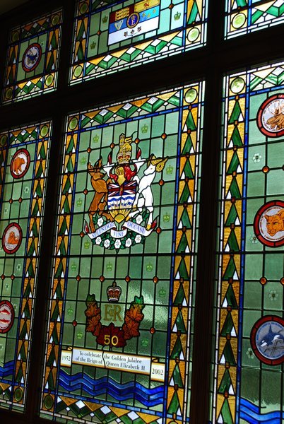 Stained glass in the Parliament Building