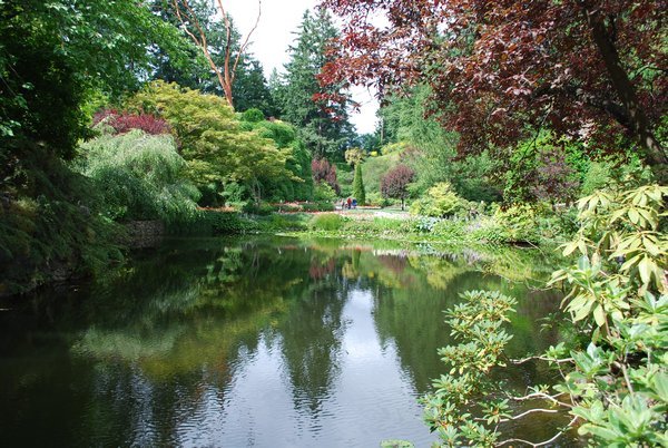 Pond at Butchart Gardens