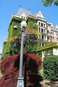 Side view of the Empress Hotel