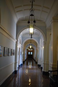 Interior hall in the Parliament Building