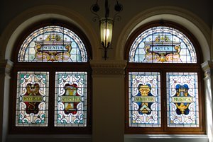 Stained glass in the Parliament Building