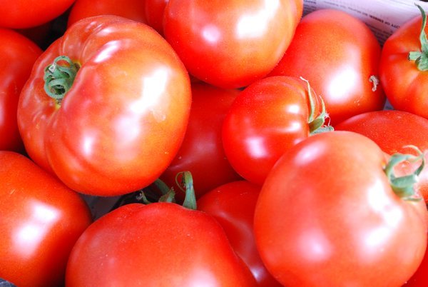 Tomatoes at the Bayview Farmer's Market in Freeland