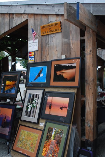 Photography for sale at the Bayview Farmer's Market in Freeland