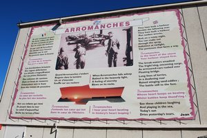 Exterior signt at the Port Winston & D-Day Landing Museum in Arromanches