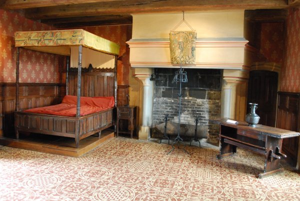 Interior room at Chateau de Langeais