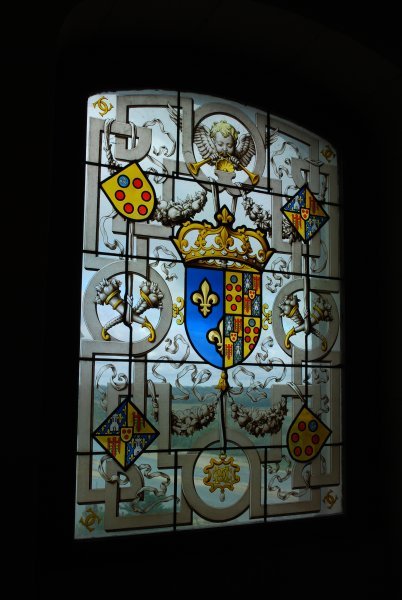 Stained glass at Chateau de Chaumont