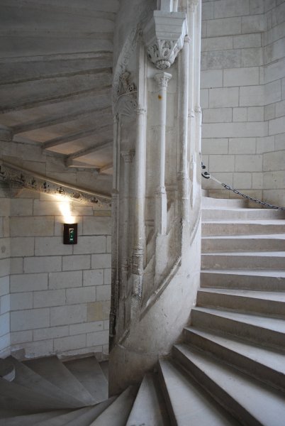 Interior staircase of Chateau de Chaumont | Photo