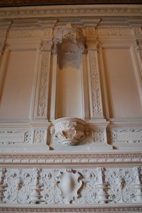 Fireplace detail at Chateau de Chenonceau