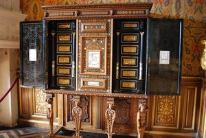 A gorgeous piece of furniture at Chateau de Chenonceau