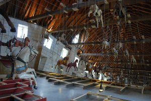 A special display on carousel rides at Abbaye de Fontevraud