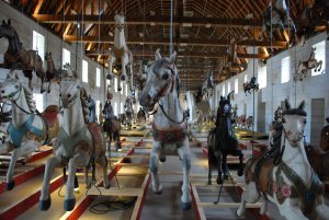 A special display on carousel rides at Abbaye de Fontevraud