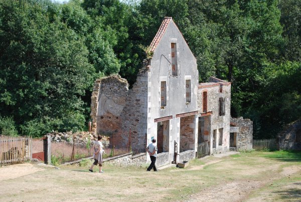 The remnants of a house in Oradour-sur-Glane