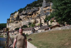 Mike at La Roque-Gageac
