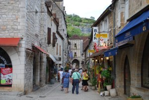 Tacky tourist streets of Rocamadour