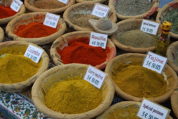 Spices at Arles Saturday Market