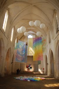 Interesting exhibit in a church in Arles