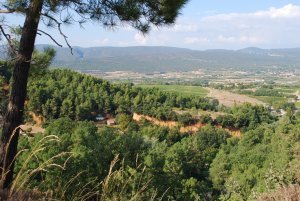 View from the Ochre Cliffs of Roussillon