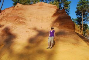 Me at the Ochre Cliffs of Roussillon