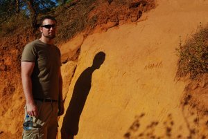Mike at the Ochre Cliffs of Roussillon