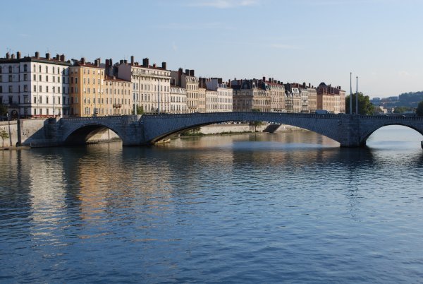 Riverside view of Lyon