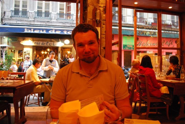 Mike at Le Bouchon aux Vins in Lyon