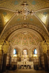 Interior of Notre-Dame de Fourviere of Lyon 