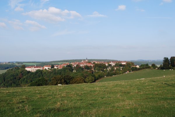 View of Flavigny-sur-Ozerain 