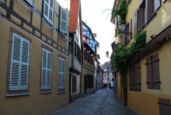 Quiet backstreet in Colmar
