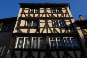 Half-timbered building in Strasbourg