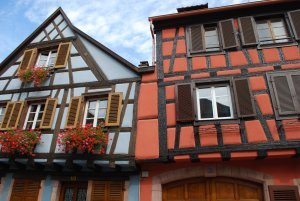 Colorful buildings in Kayersberg