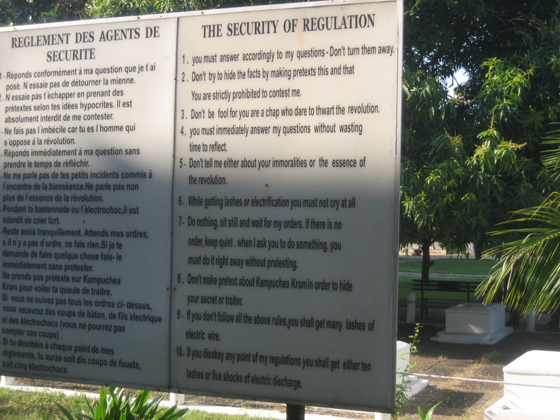 Rules of Toul Sleng