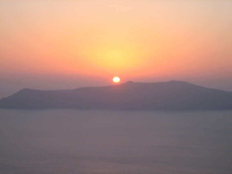Sunset over the Aegean