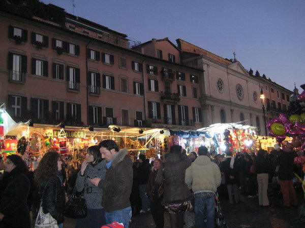 The Christmas Market in Piazza Navona